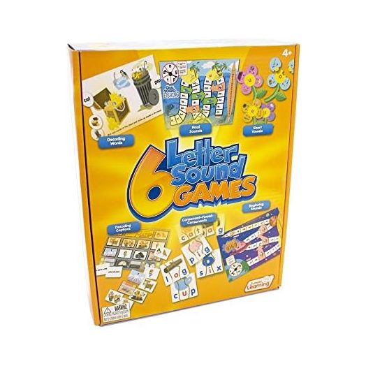 Junior Learning Different Letter Sound Games (Set of 6), Multi (JL400)