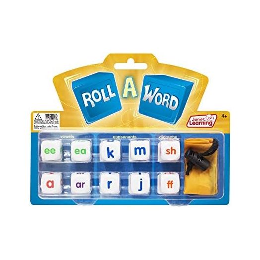 Junior Learning Roll a Word Develop Spelling and Word Formation Dice, Multi