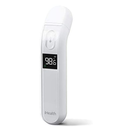 iHealth Forehead Thermometer for Adults, The Non Contact Infrared Baby Thermometer for Fever, Medical Thermometer with Fever Alarm and Sound Switch, Digital Infrared Thermometer for Home