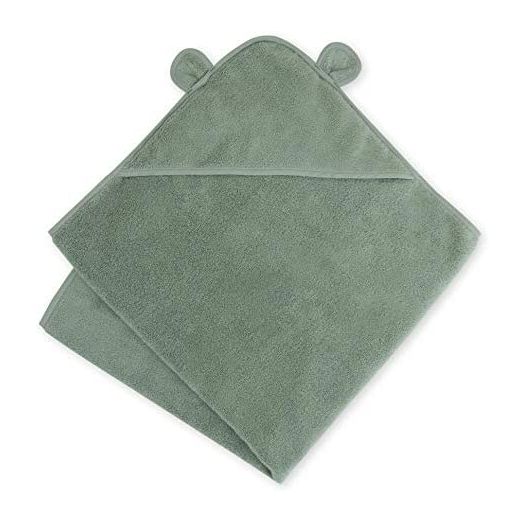Natemia Organic Hooded Baby Towel – Ultra Soft and Absorbent Cloud Touch Cotton Hooded Bath Towels for Babies, Toddlers