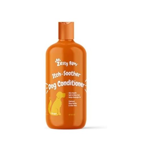 Dog Conditioner with Oatmeal, Aloe Vera & Shea Butter - Natural Grooming Pet Wash for Skin & Coat - Anti Itch Formula - Vanilla Bean Scent - 16 OZ