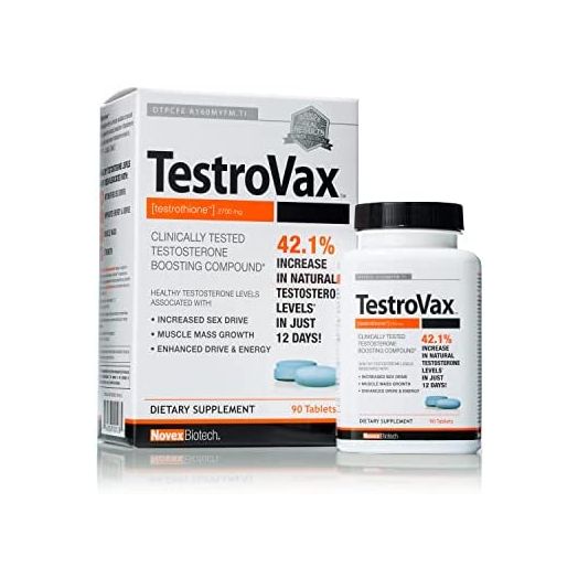 Testrovax, 90 Count - Best Testosterone Booster for Men - Vitamins for Men - Boost Testosterone for Men - Test Booster - Increase Testosterone- 2700mg, 1 Pack