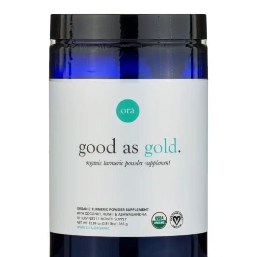 Ora Organic Gold as gold: Organic Golden Milk Powder with Coconut, Reishi & Ashwagandha - 12.89 oz (365 Grams)