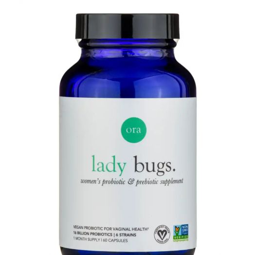 Ora Organic Lady Bugs: Women's Probiotics & Prebiotic Supplement - 60 Capsules