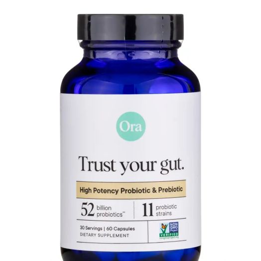 Ora Organic Trust Your Gut: High Potency Probiotic & Prebiotic Capsules - 60 Capsules