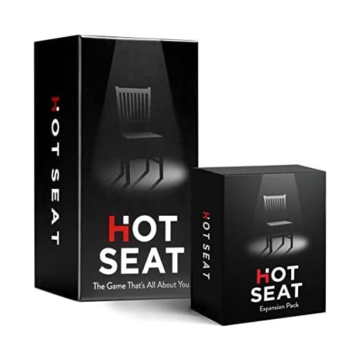 HOT SEAT Party Game + Expansion Set - The Family Card Game That's All About You - for Kids, Tweens, Teens, College Students, Adults - Perfect for Fun Parties and Board Games Night with Your Group