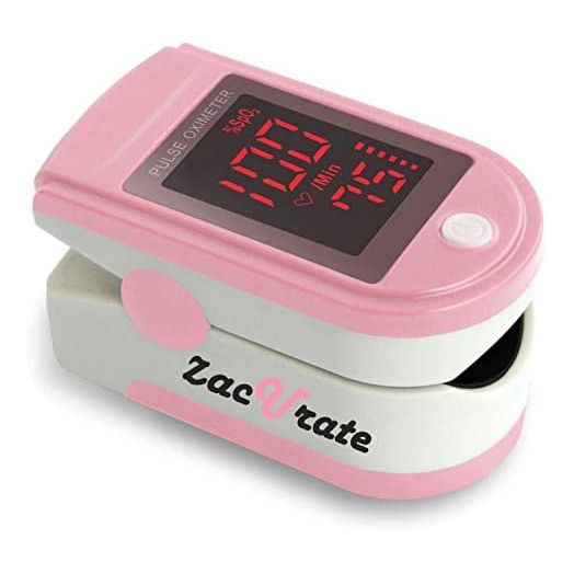 Zacurate Pro Series 500DL Fingertip Pulse Oximeter and Blood Oxygen Saturation Monitor (Blushing Pink)
