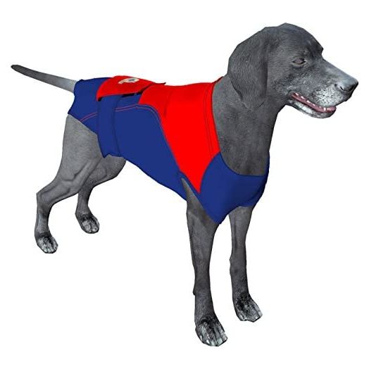 Surgi~Snuggly Dog Onesie for Surgery E Collar Alternative Protects Your Pet's Wounds, Made with American Textile to Protect Your Pet's, Aids Hot Spots Provides Anti Anxiety Relief LL BR