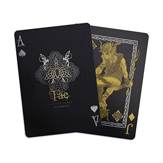 Creatures of The FAE Playing Cards by Gent Supply, Black, Gold & Silver Edition