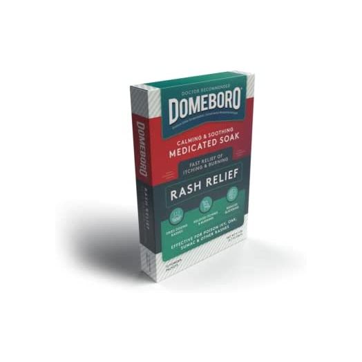 Domeboro Medicated Soak Rash Relief (Burow’s Solution), 12 Count, Packaging May Vary (Pack of 1)