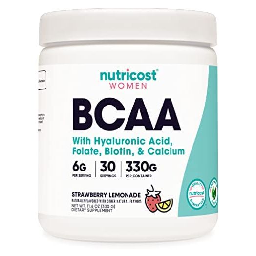 Nutricost BCAA for Women (Strawberry Lemonade, 30 Servings) - Formulated Specifically for Women - Non-GMO and Gluten-Free