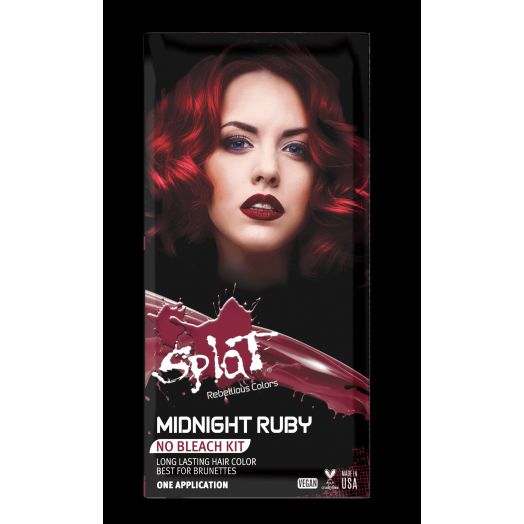 Splat Midnight Ruby Hair Dye, Semi-Permanent Red Color