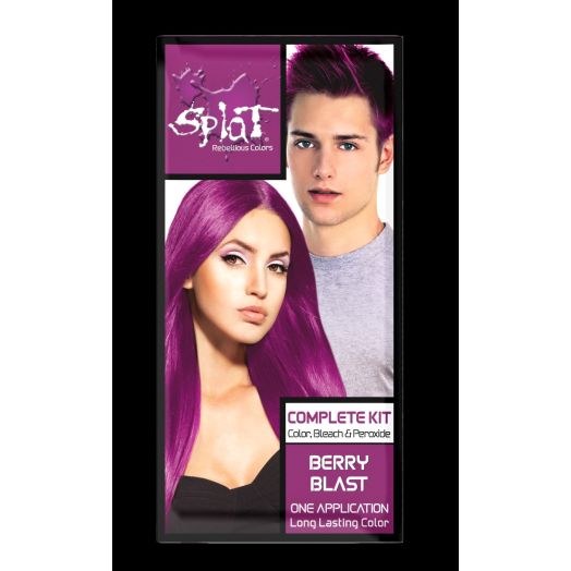 Splat Berry Blast Hair Color Kit, Semi-Permanent Magenta Pink Dye | Developlus