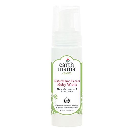 Earth Mama Natural Non-Scents Baby Wash Gentle Castile Soap For Sensitive Skin, 5.3-Fluid Ounce