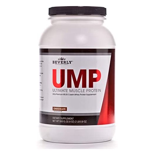 Beverly International UMP Protein Powder 30 servings, Chocolate. Unique whey-casein ratio builds lean muscle and burns fat for hours. Easy to digest. No bloat. (32.8 oz) 2lb .8 oz