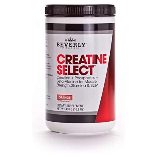 Beverly International Creatine Select with Phosphates, 40 servings. Since 2003, the only fail-proof creatine formula. Boosts muscle size and strength every time. For men and women. Tastes like Tang!