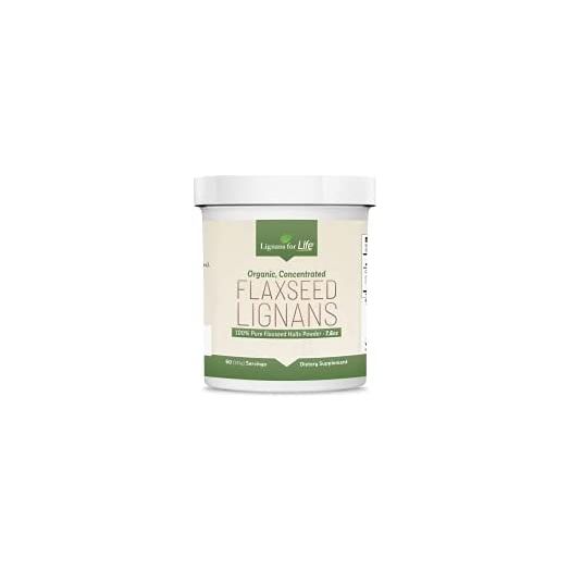 Lignans for Life Brand Flaxseed Hulls Bulk Powder - USDA Certified Organic Flaxseed - Lignans Rich