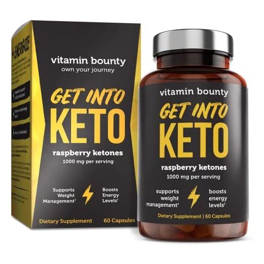Get Into Keto Premium Ketones, Keto Pills, Supports Ketosis, Made in USA - Vitamin Bounty