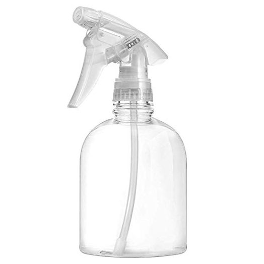 Bar5F Plastic Spray Bottle, 16 oz | Leak Proof, Empty, Clear, Trigger Handle, Adjustable Fine to Stream Output, Refillable, Heavy Duty Sprayer for Hair Salons & Spas, Household Cleaners, Cooking