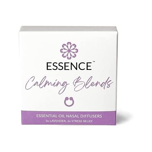 Essence Nasal Diffuser | Essential Oil Ring | Silicone Nose Inhaler Bundle Pack (Calming Blends)