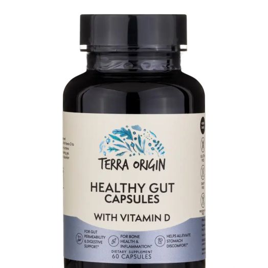 Terra Origin Healthy Gut With Vitamin D - 60 Capsules