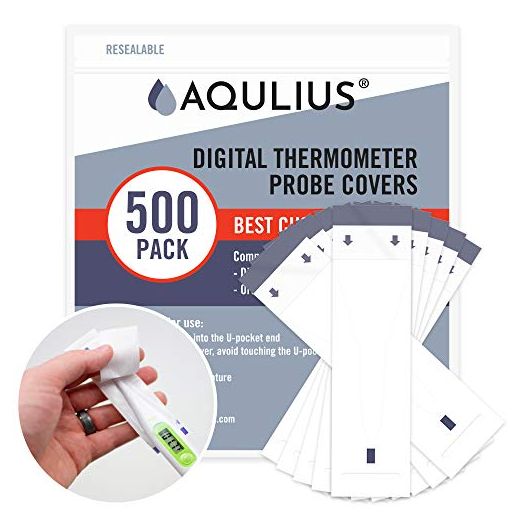 500 Pack Probe Covers for Oral & Digital Thermometer - Heavy Duty Disposable Sleeves for Safe & Sanitary Prevention of Cross-Contamination - Universal - Rectal Thermometer Covers