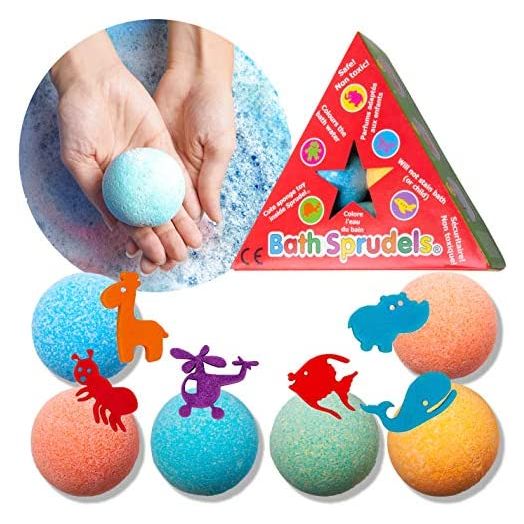Bath Bombs for Kids: Bathbombs with Surprise Inside That Wows Any Kid, Ideal Toys Fizzies for Age 3+, Men, Women and Girls with Kids, Perfect for Family Bat (6 pcs Per Pack)
