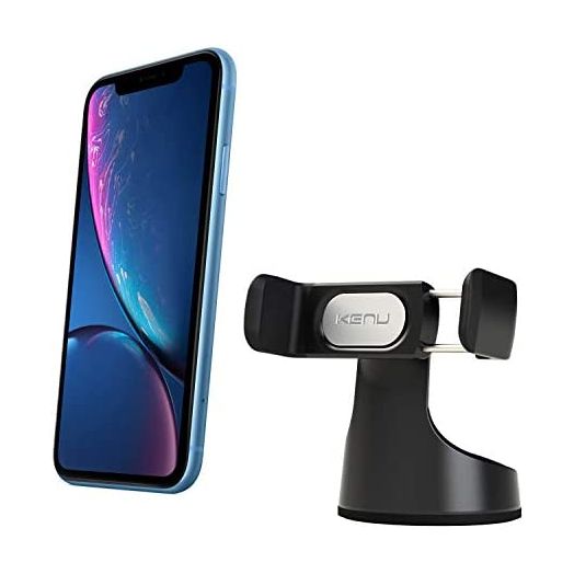 Kenu Airbase Pro Car Phone Mount for Dashboard and Windshield - Desk Phone Stand - 360 Degree Rotation - Grips Expand to 3.6 Inches - Elegant Design - Fits Latest iPhones, Samsung, and Android Phones