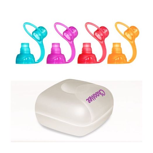 ChooMee SoftSip Food Pouch Top Travel Set, 4 CT, Four Colors, White Case