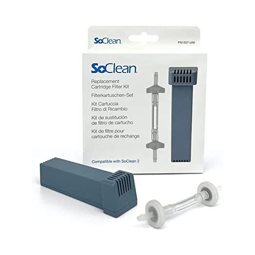 SoClean Replacement Cartridge Filter Kit for SoClean 2 Machines, Includes One Filter Cartridge and One Check Valve