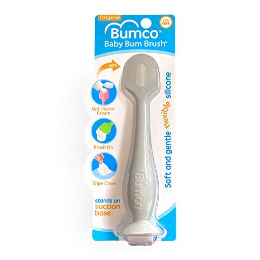 Bumco Diaper Cream Spatula - Baby Bum Brush for Butt Paste Diaper Cream, Baby Butt Cream Diaper Cream Applicator, Butt Spatula Baby Necessities, Diaper Cream Brush, Gray