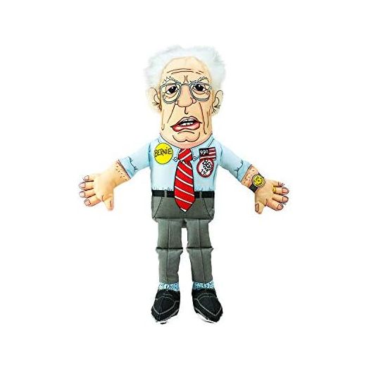 Bernie Sanders Political Parody Novelty Durable Dog Chew Toy with Squeaker, Large 17"