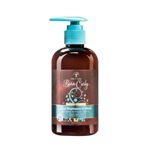 As I Am Born Curly Aloe Shampoo & Wash 8 Oz.