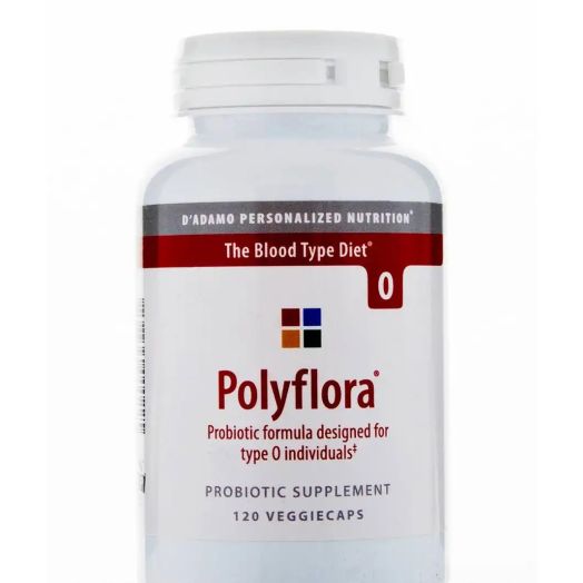 D'Adamo Personalized Nutrition Polyflora Probiotic (Type O) - 120 Veggie Capsules