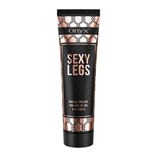 Onyx Sexy Legs Indoor Tanning Lotion with Bronzer - Double Bronzing Lotion for Perfectly Tanned Legs & Hard To Tan Body Parts - Fast-Absorbing Formula & Anti-Orange Technology