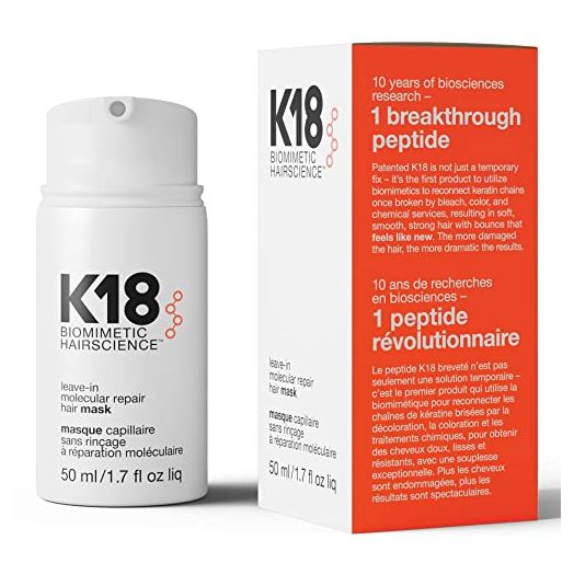 K18 Leave-In Repair Hair Mask Treatment to Repair Dry or Damaged Hair