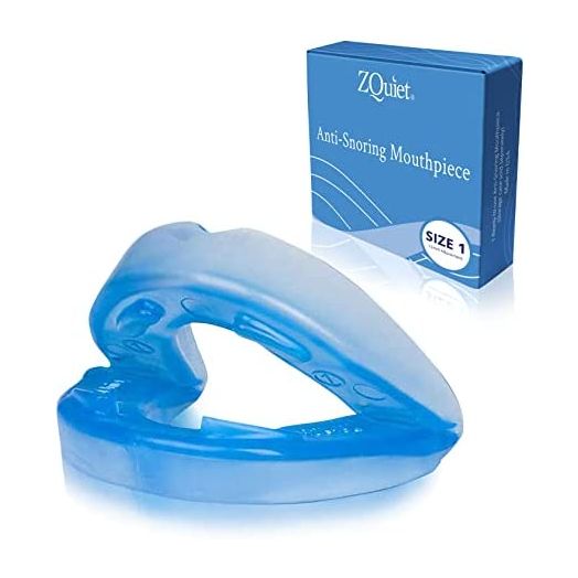 ZQuiet Anti-Snoring Mouthpiece, Comfort Size #1 (Single Device), Blue