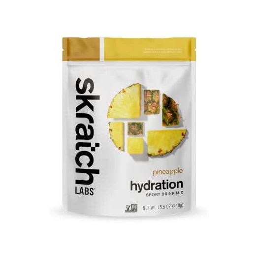 Skratch Labs Hydration Drink Mix- Pineapple- 20 Servings- Electrolyte Powder for Exercise, Endurance and Performance- Essential Electrolytes for Energy and Rapid Recovery- Non-GMO, Vegan, Gluten Free