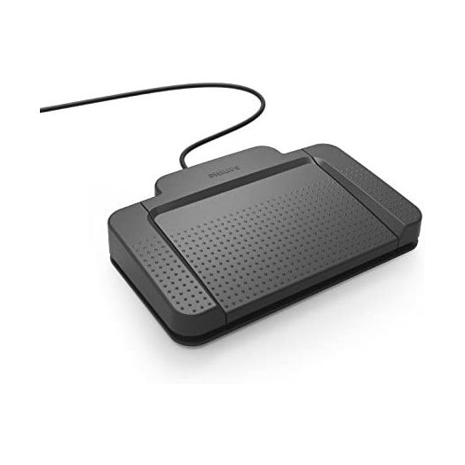 Philips ACC2320 3-Pedal International-Style Foot Control for Digital Systems for Professional Dictation with Toe Touch Control