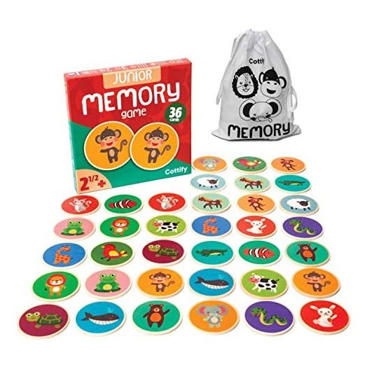 Cottify Wooden Memory Matching Game