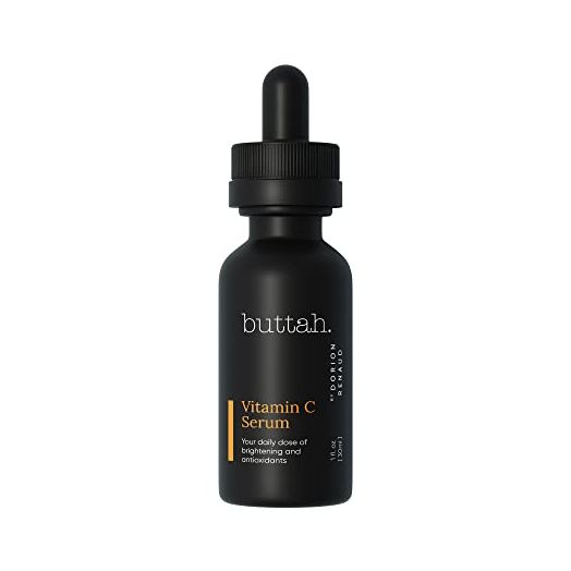 Buttah Skin Vitamin C Serum 1 FL oz e 30mL - For Face - Vitamin E - Ferulic Acid - Green Tea