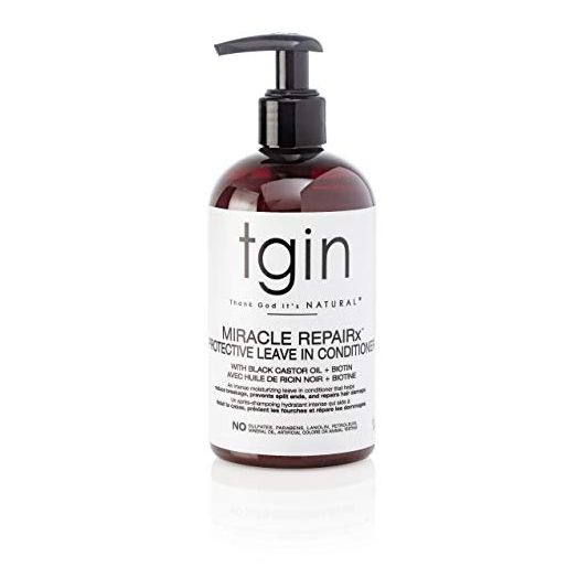 tgin Miracle Repairx Protective Leave In Conditioner For Natural Hair - Dry Hair - Curly Hair - 13 Oz