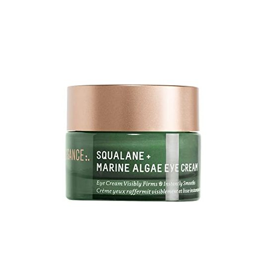 Biossance Squalane + Marine Algae Eye Cream. Rich Anti-Aging Face Cream Lifts, Firms and Smooths Fine Lines and Wrinkles (0.5 ounces)