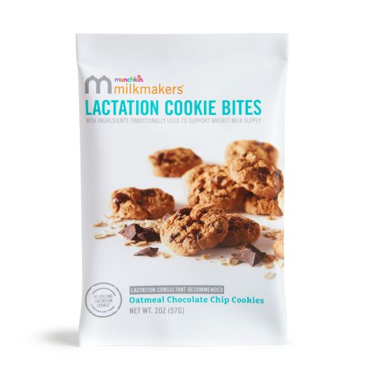 Munchkin Milkmakers Oatmeal Chocolate Chip Lactation Cookie Bites, 1 Bag
