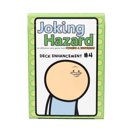 Deck Enhancement #4 - The Fourth Expansion of Joking Hazard Comic Building Card - Party Game by Cyanide and Happiness for 3-10 Players,Green