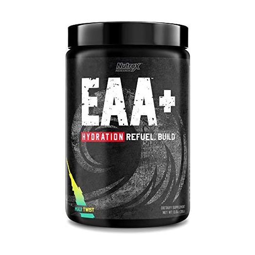Nutrex Research EAA Hydration | EAAs + BCAAs Powder | Muscle Recovery, Strength, Muscle Building, Endurance | 8G Essential Amino Acids + Electrolytes | Maui Twist Flavor 30 Serving