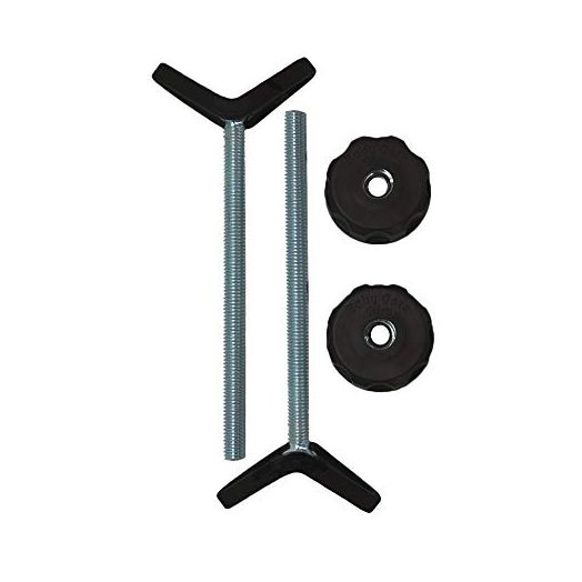 Baby Gate Guru Extra Long M8 (8mm) Stair Banister Adapter Y-Spindle Rods 2 Pack for Pressure Mounted Baby and Pet Safety Gates (8mm, Black)