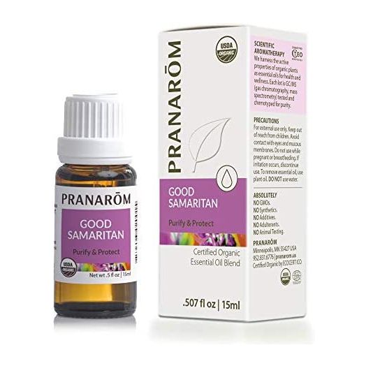 Pranarom - Good Samaritan Essential Oil Blend (15ml) - Cinnamon Leaf, Lemon, Rosemary, Eucalyptus, Clove Bud - 100% Pure Essential Oil for Diffusing and Cleaning | USDA and ECOCERT Certified Organic