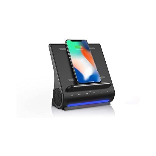 Azpen DockAll Fast Wireless Charging Sound Hub, Charging, Docking and Listening 3 in 1 Device