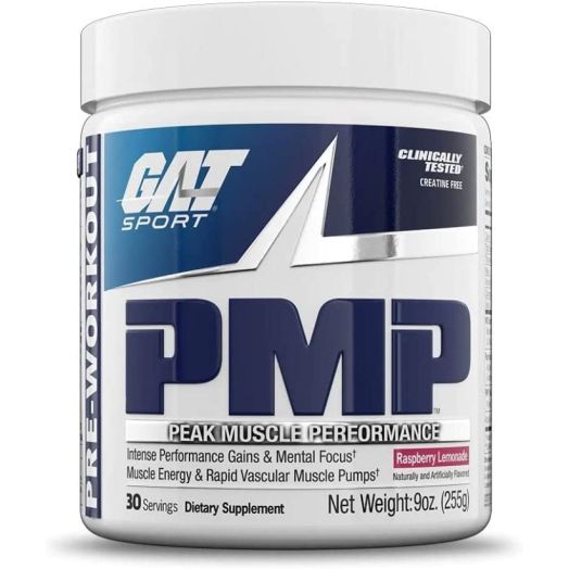 GAT Sport PMP (Peak Muscle Performance), Pre-Workout, 30 Servings (Raspberry Lemonade)